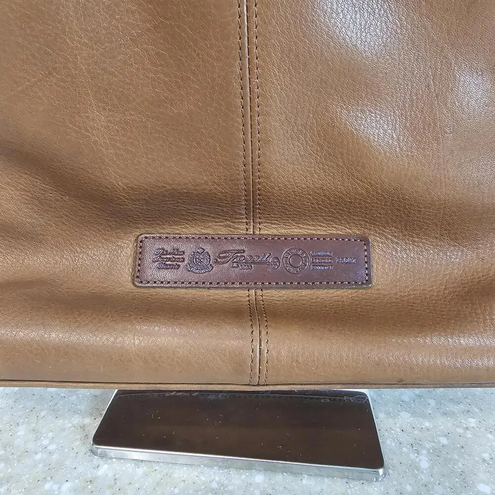 Fossil 75082 Brown Leather Crossbody Purse Bag Multi Organizer Zipper & Snap - Picture 4 of 14